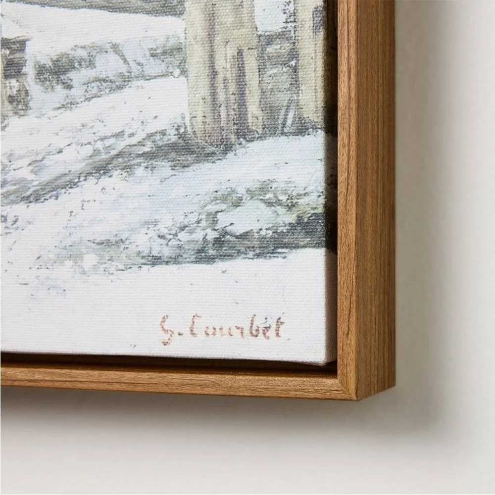 11x14 Snowy Town Burlap Wall Art from Hearth & Hand™ with Magnolia
